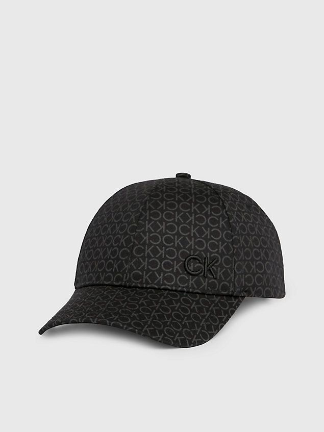 gorra de sarga con logo black de mujeres calvin klein