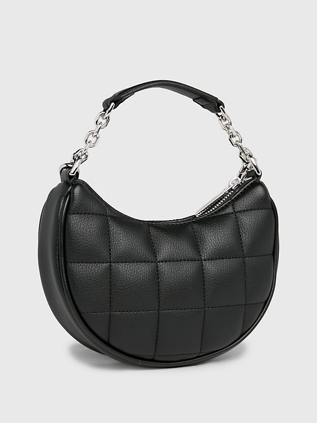 ck black mini quilted handbag for women calvin klein