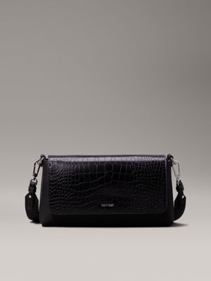 Black croco bag hotsell