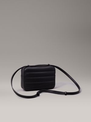 ck black quilted crossbody bag for women calvin klein