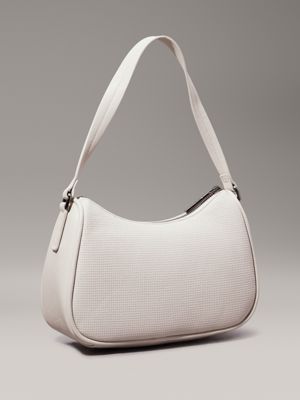 sand pebble textured shoulder bag for women calvin klein