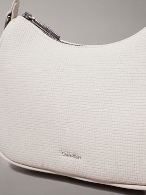 sand pebble textured shoulder bag for women calvin klein