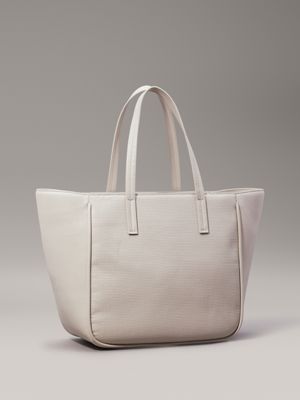 sand pebble textured tote bag for women calvin klein