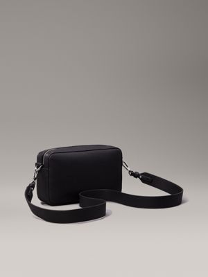 ck black mono jacquard logo crossbody bag for women calvin klein