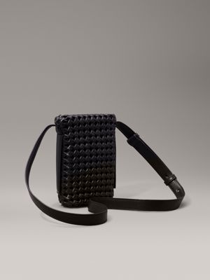 ck black mini rfid crossbody bag for women calvin klein