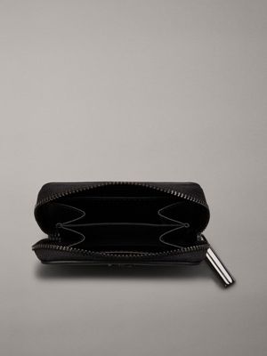 ck black small rfid zip around wallet for women calvin klein