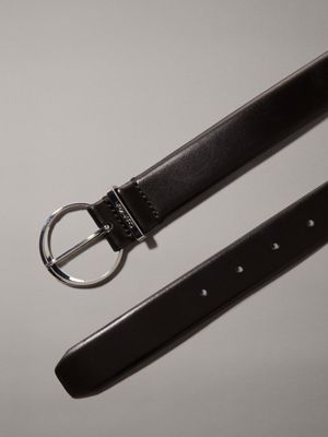 ck black leather belt for women calvin klein