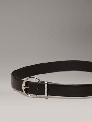 ck black leather belt for women calvin klein