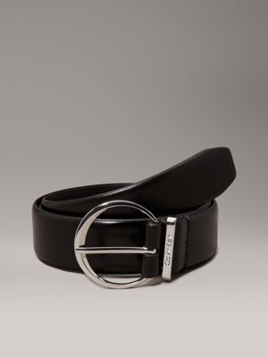 black leather belt for women calvin klein