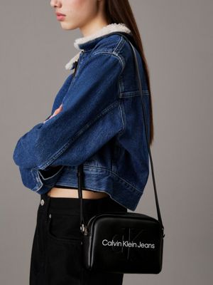 black/neutral crossbody bag for women calvin klein jeans