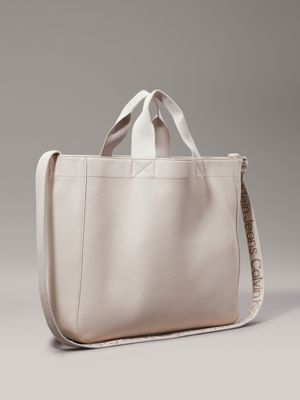 eggshell slim tote bag for women calvin klein jeans