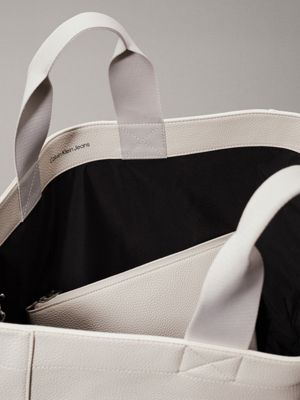 eggshell slim tote bag for women calvin klein jeans