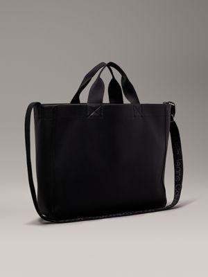 black slim tote bag for women calvin klein jeans