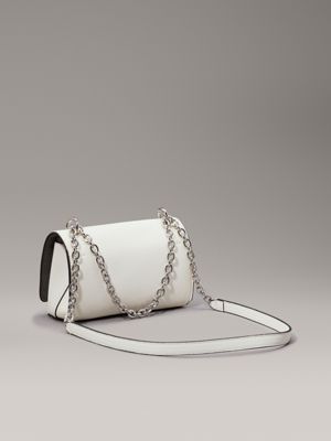 creamy white shoulder bag for women calvin klein jeans