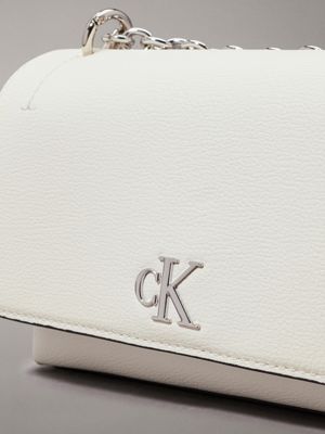 creamy white shoulder bag for women calvin klein jeans