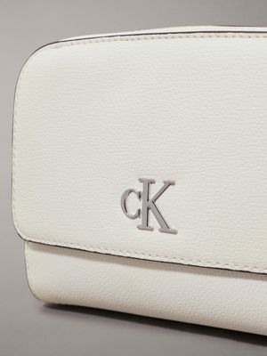 creamy white crossbody bag for women calvin klein jeans