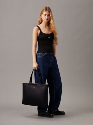 Calvin klein black tote best sale