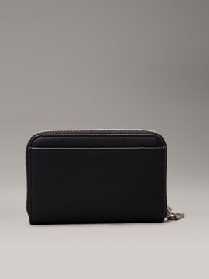 fashion black rfid zip around wallet for women calvin klein jeans