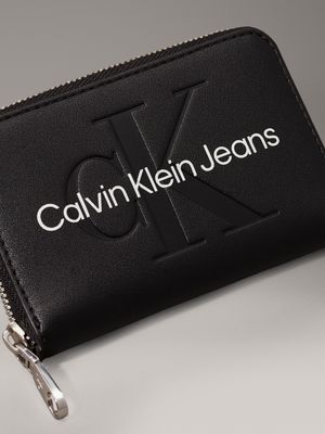 black rfid zip around wallet for women calvin klein jeans