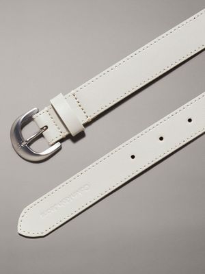 eggshell leather belt for women calvin klein jeans