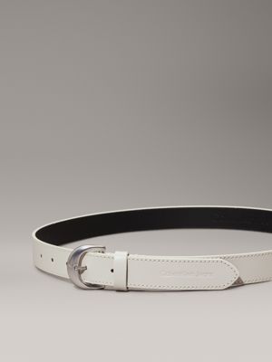 eggshell leather belt for women calvin klein jeans