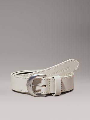 beige leather belt for women calvin klein jeans