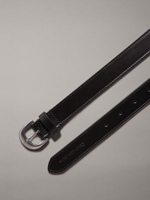 black leather belt for women calvin klein jeans