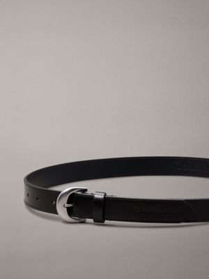 black leather belt for women calvin klein jeans