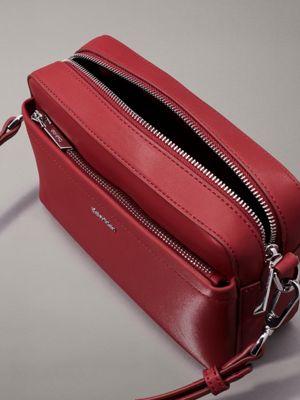 biking red crossbody bag for women calvin klein