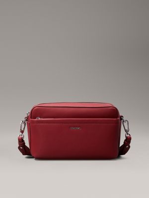 red crossbody bag for women calvin klein