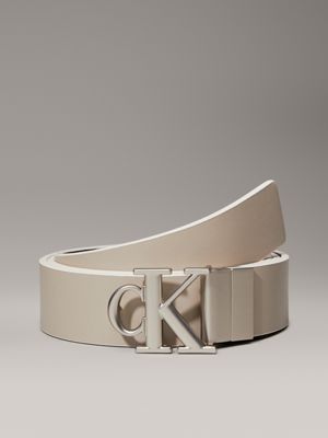 black reversible logo leather belt for women calvin klein jeans