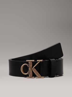 black leather belt for women calvin klein jeans