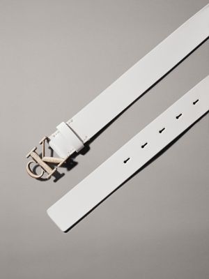 gray morn leather belt for women calvin klein jeans