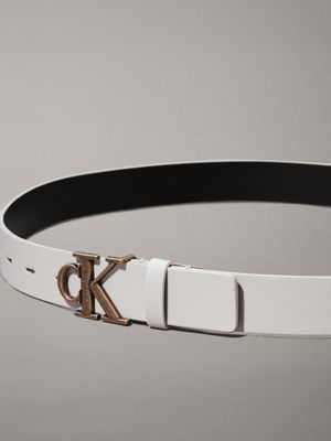 gray morn leather belt for women calvin klein jeans