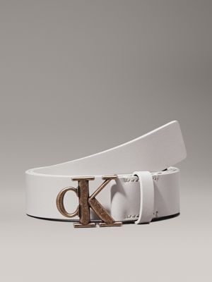 Calvin klein belt white on sale