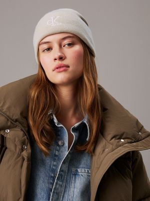 birch logo beanie for women calvin klein jeans