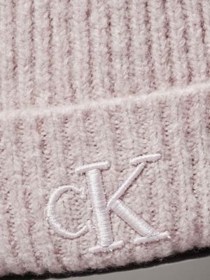 gray morn knit beanie for women calvin klein jeans