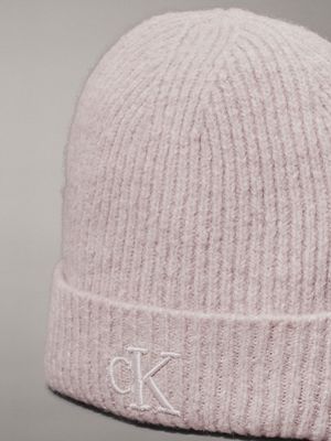 gray morn knit beanie for women calvin klein jeans