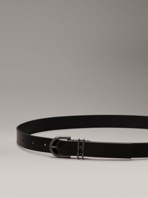 ck black leather belt for women calvin klein