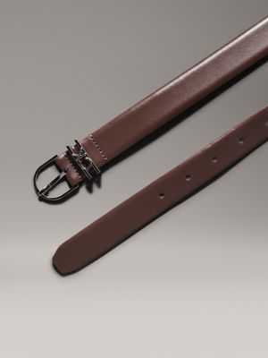 cioccolate lab leather belt for women calvin klein