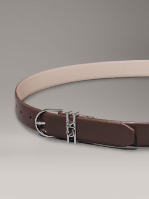 cioccolate lab leather belt for women calvin klein