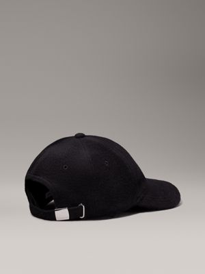 ck black wool blend felt cap for women calvin klein