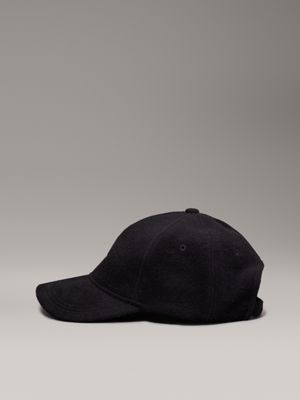 ck black wool blend felt cap for women calvin klein