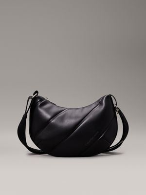 borsa a tracolla trapuntata black da donne calvin klein jeans