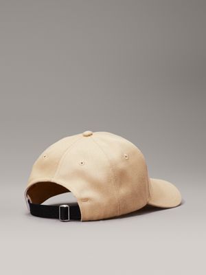 pale khaki twill cap for women calvin klein jeans