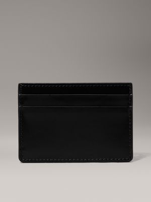 ck black shiny cardholder for women calvin klein