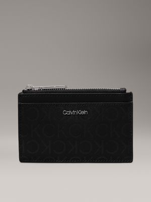 black logo cardholder for women calvin klein