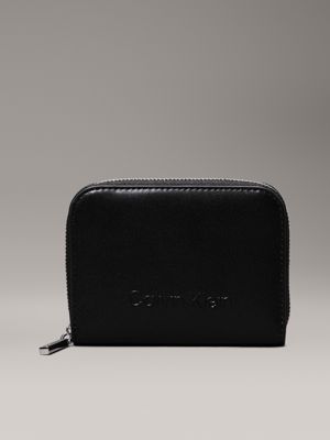 black rfid zip around wallet for women calvin klein