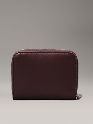 oxblood rfid zip around wallet for women calvin klein