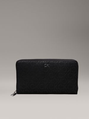 Calvin klein large zip around wallet on sale